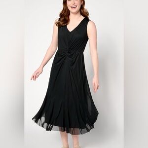 Isaac Mizrahi Black Maxi Dress